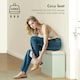 image 6 of HOMCOM Shoe Storage Bench with Cushion and Flip-Drawer | Green