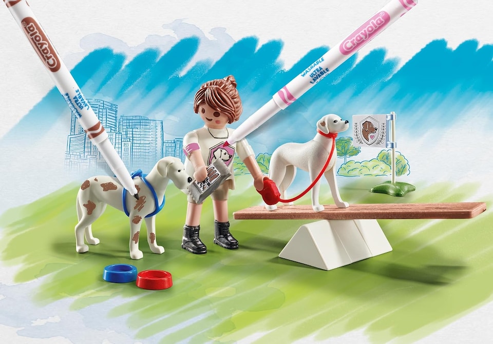 image 1 of Playmobil Color Dog Training