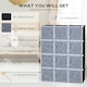 image 5 of HOMCOM DIY Wardrobe Portable Interlocking Plastic Modular Closet