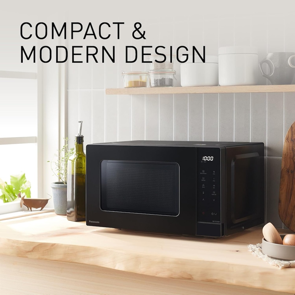 image 1 of Panasonic NN-ST22QBBPQ 20l Compact Microwave Oven - Black