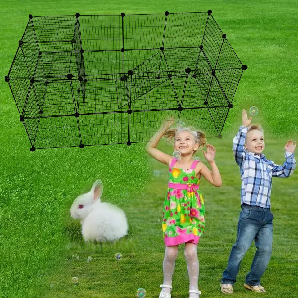 image 1 of Gr8 Home Large Cat Cage Playpen Enclosure Pet Rabbit Ferret Kennel Metal Wire Crate Box