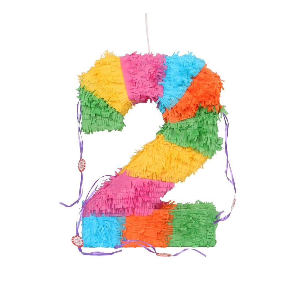 image 1 of Fax Potato Fax Potato Pinata Set with Stick & Blindfold - 21st Birthday / Anniversary - Rainbow
