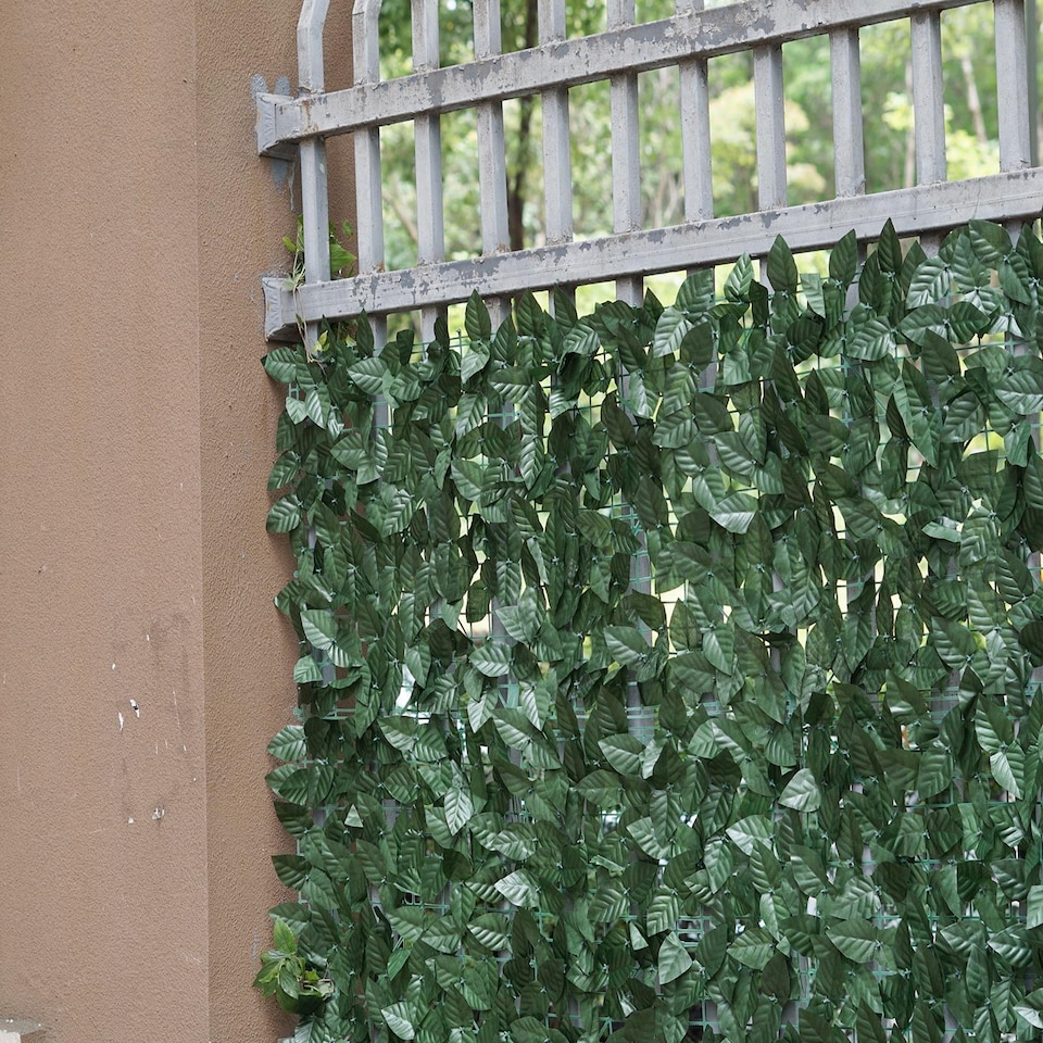 image 1 of Gr8 Garden 3M Artificial Hedge Ivy Leaf Garden Fence Wall Privacy Balcony Screening Trellis