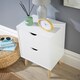 image 5 of Bedside Cabinet Wooden Scandi Legs Modern Bedroom Furniture