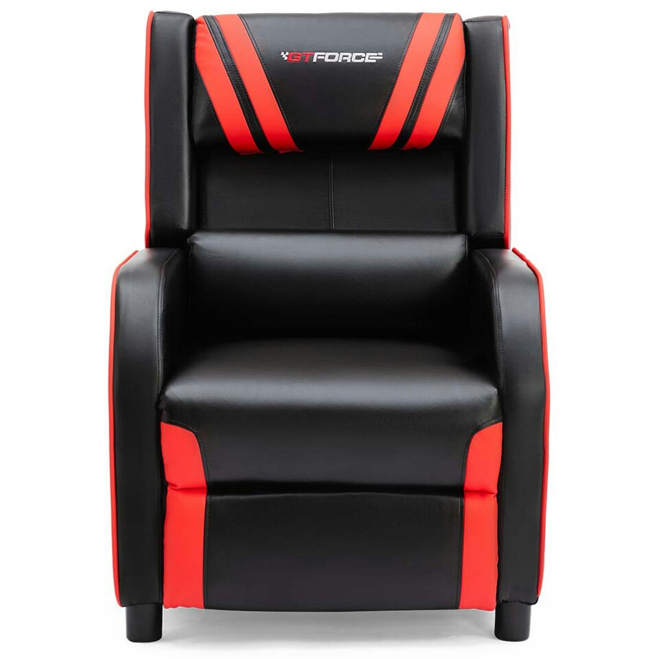 image 1 of Ranger S Faux Leather Recliner Armchair Sofa Cinema Gaming Chair (Red)