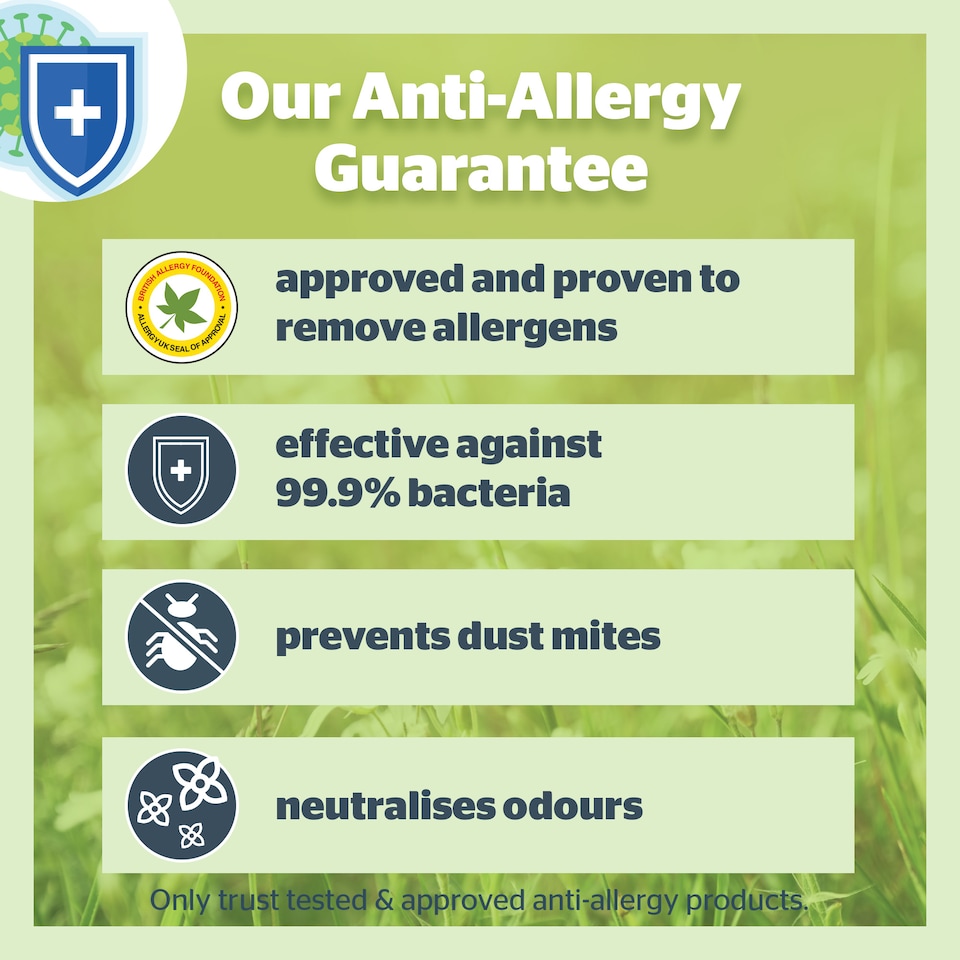 image 1 of Silentnight Anti-Allergy Mattress Topper, King | White | 1