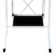 image 5 of Oypla Foldable 3 Step Ladder Stepladder Non Slip Tread Safety Steel White
