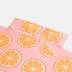 image 4 of OHS Tropical Fruit Beach Towel with Bag Quick Dry Absorbent Travel Spa | Pink | Oranges | One size