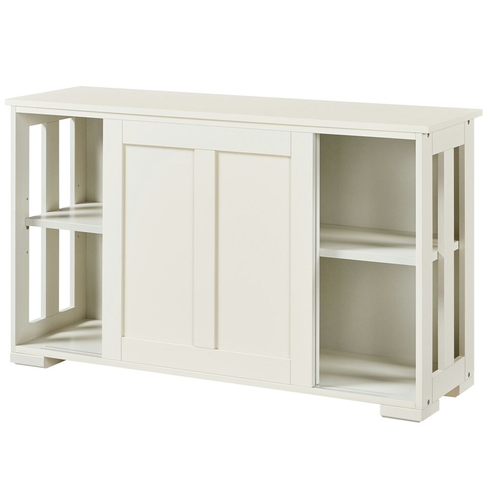 image 1 of Yaheetech Multipurpose Home Cupboard with Sliding Door