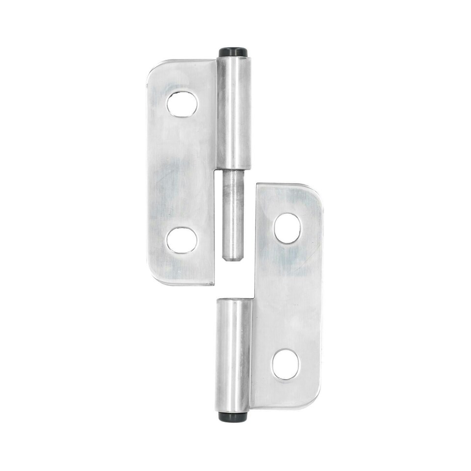 image 1 of Stainless Steel Lift Off Leaf Hinge Right 76x100mm Heavy Duty Door Hatch 2PK Silver