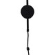 image 4 of Victoria - Black Plug in Wall Light with Frosted Glass Shade Black | White