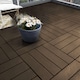 image 6 of Polydeck PVC Interlocking Decking Tiles - Brown | Brown | Pack of 1