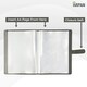 image 4 of A4 Display Book Certificate Folder – Professional Portfolio Holder with 36 Copysafe Pockets 72 Sides – Record of Achievement Folder for Certificates, Paperwork & Presentations – Soft-Touch Cover