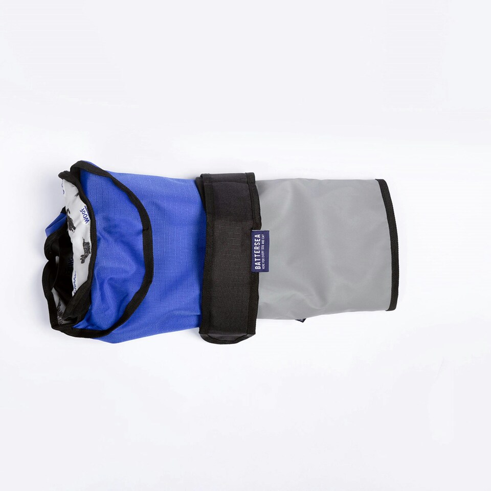 image 1 of Battersea 2in1 Dog Coat Blue 50cm/20"