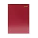 image 1 of 2024 A4 2 Pages Per Day Burgundy Desk Diary