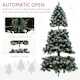 image 8 of HOMCOM 6ft Artificial Pine Christmas Tree with Pinecones, Steel Base