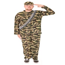 Army Man Costume Green | XL