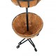 image 4 of Oypla 2 Tier Metal Garden Flower Fountain Plant Display Stand with Coco Liners Black