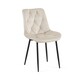 image 2 of SONARA White Marble Round Dining Table and 4 Velvet Chairs Set Modern 4 Seater for Dining Room