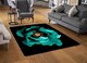 image 2 of Cyan Peony Flower Rug | Multi