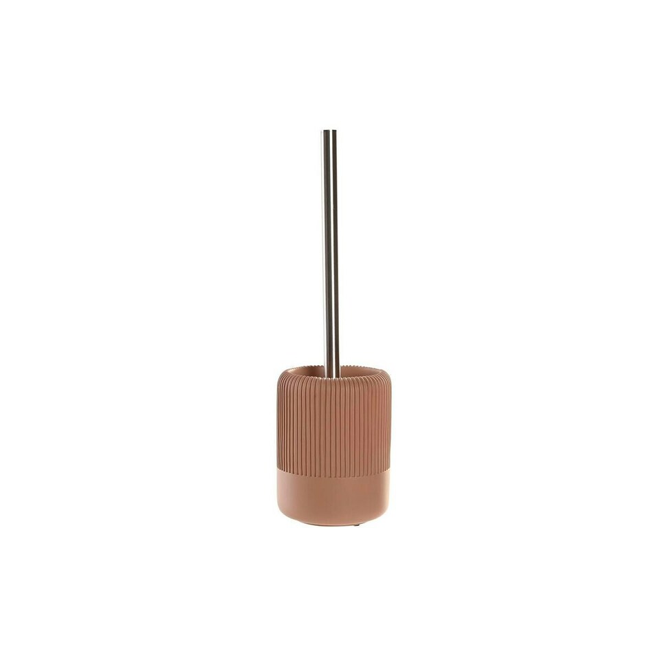 image 1 of Toilet Brush DKD Home Decor 11 X 11 X 36,5 CM Cement Terracotta Stainless steel Silver