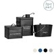 image 1 of Harbour Housewares 3 Piece Black Vintage Metal Utility Canisters Set Utility Storage Utility Containers Storage Box Storage Container | Multi | 3