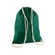 image 2 of Westford Mill Cotton Gymsac Bag - 12 Litres - Bottle Green - One Size Green | One Size