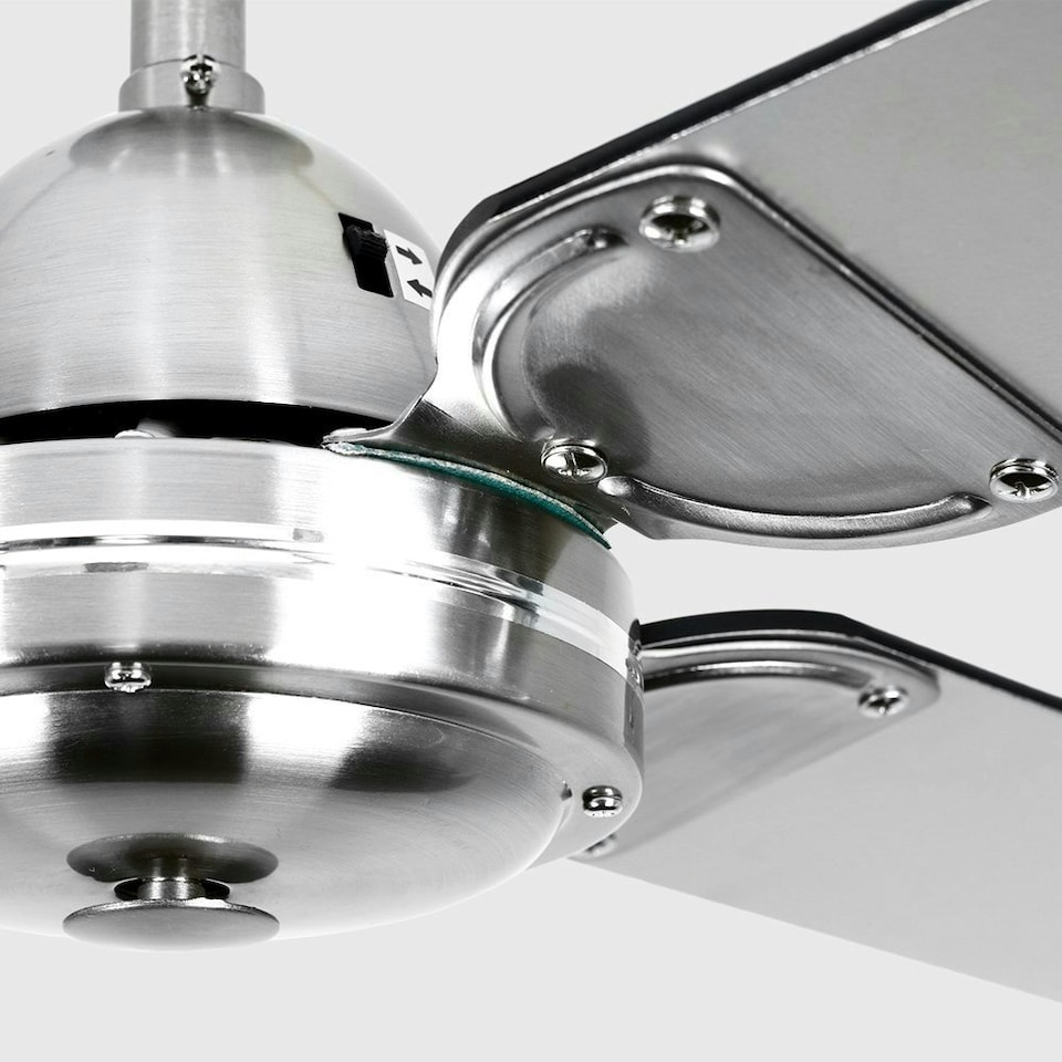image 1 of ValueLights Magnum Silver Ceiling Fan Light
