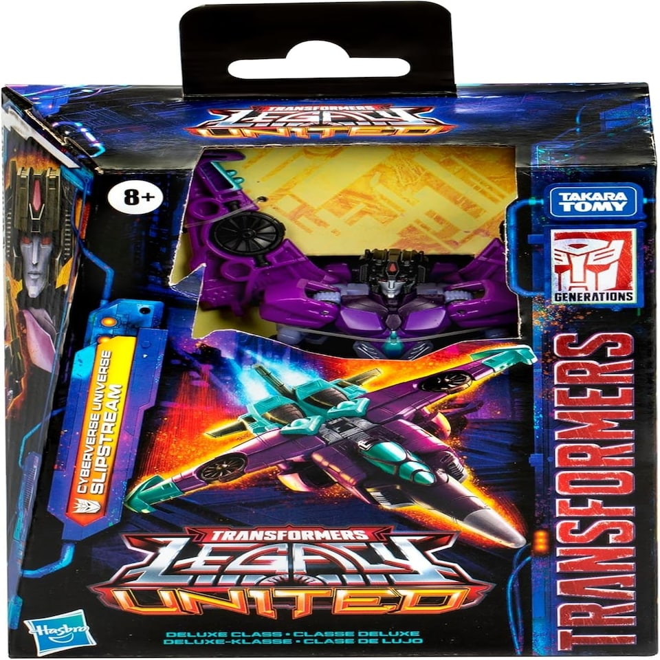 image 1 of Transformers Generations Legacy United Deluxe Class Cyberverse Universe Slipstream Action Figure