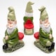 image 1 of Sleeping Gnome Plant Pot Feet - Set of 3 Green