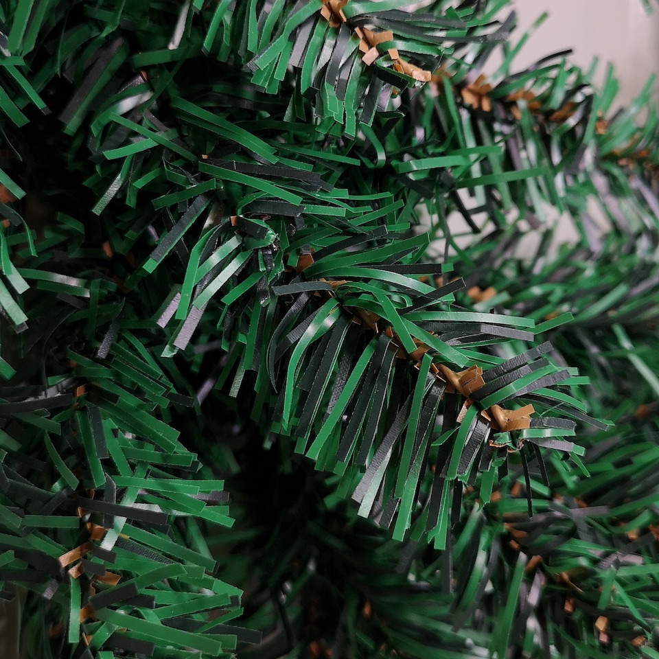 image 1 of 60cm Plain Green Christmas Wreath with 160 Tips