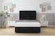 image 1 of Sloomy Berlin Black Naples Divan Bed With Mattress 2 Drawers Footend With 54" Floor Standing Headboard & 12" Matching Footboard 4'6 Double | Black | Black | Double | 1