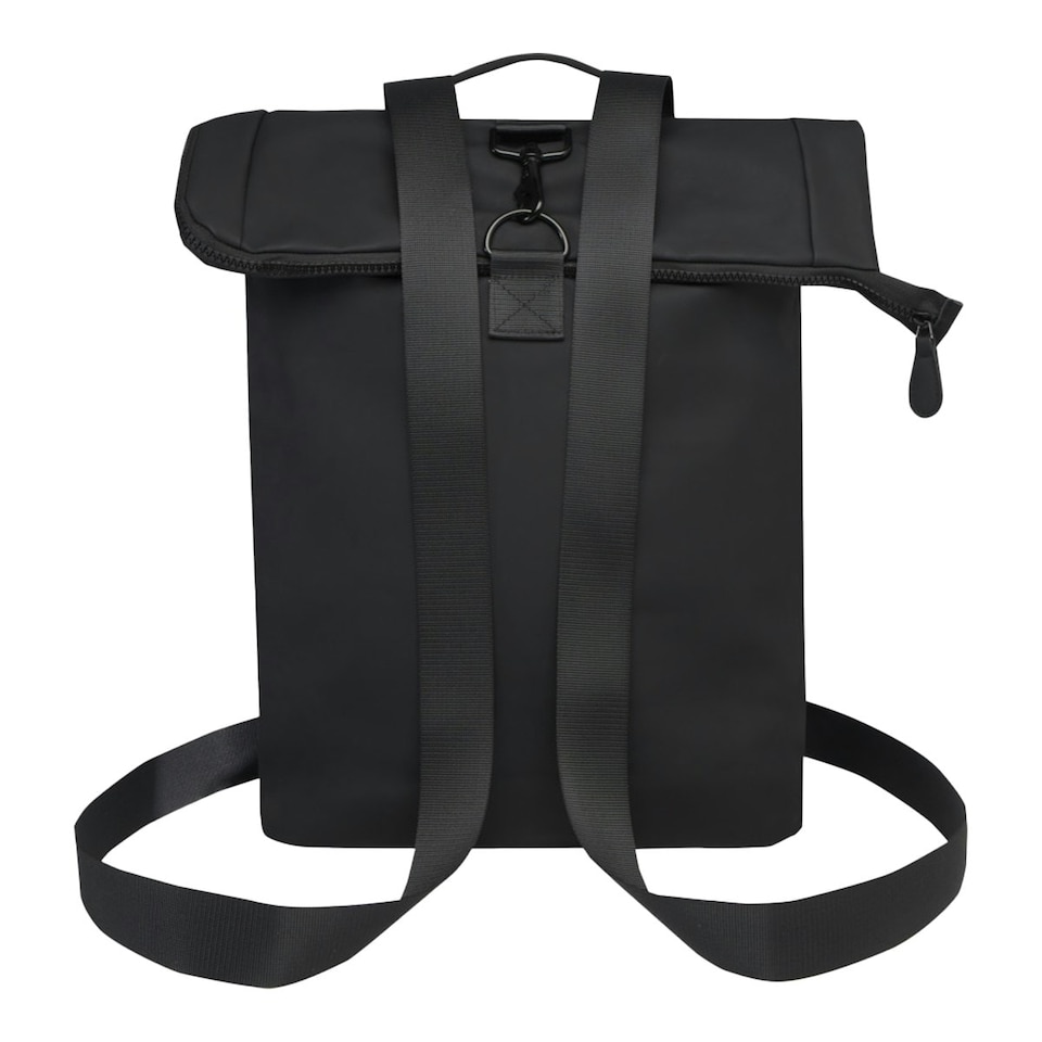 image 1 of Floso Turner Roll Top 12L Laptop Backpack - Solid Black - One Size