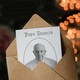 image 3 of Pope Francis Memorial Black & White Portrait Blank Greeting Card