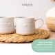 image 8 of Mikasa Mug Set White Stoneware 380ml Set of 2