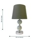 image 7 of Mosaic Touch Lamp with Grey Shade Chrome | Grey