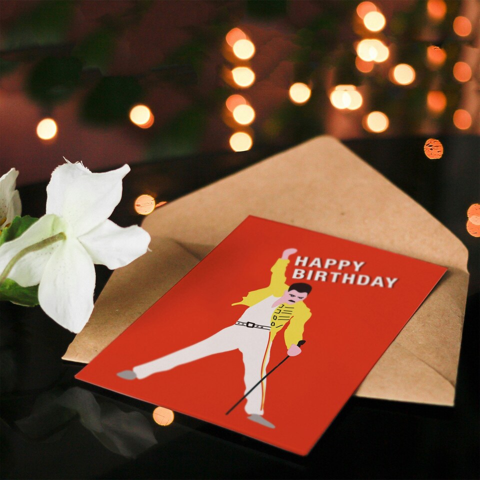 image 1 of Happy Birthday Another Bites the Dust Mercury Birthday Card