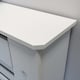 image 4 of JSH Radiator Cover White Horizontal Slat Wood MDF - Medium - 112cm (W) x 81.5cm (H) x 19cm (D) | White