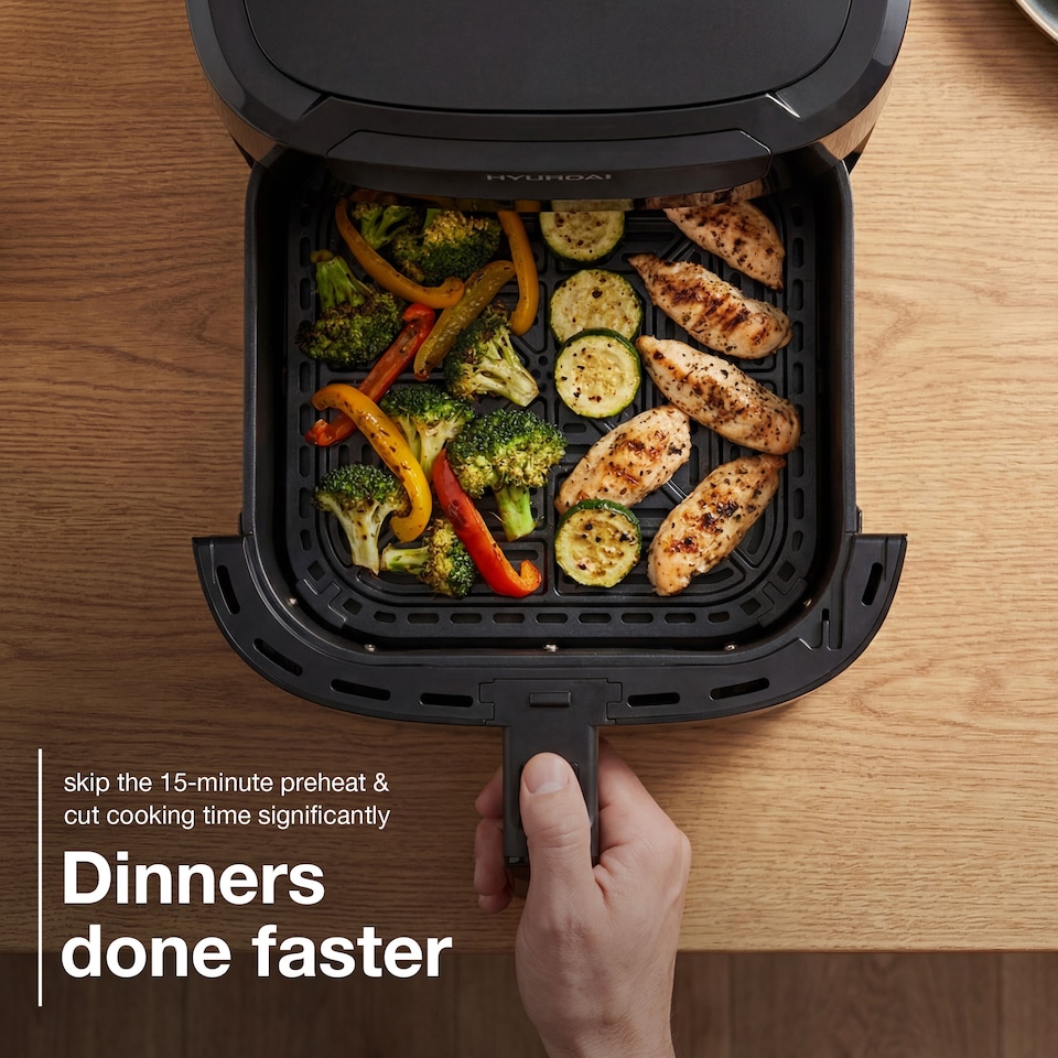 image 1 of Hyundai Digital Air Fryer 1500W 5L 8 Preset Programmes HYAF5001DB
