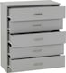image 2 of Dakota 5 Drawer Chest | Grey | Light Grey