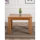 image 2 of Dakot 127cm Chunky Small Solid Oak Dining Table | Brown | Light Oak