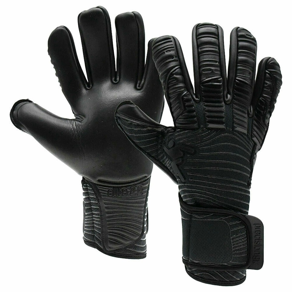 image 1 of Precision Unisex Adult Elite 2.0 Blackout Goalkeeper Gloves - Black - 8