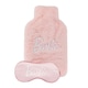 image 1 of Barbie Womens/Ladies Appliqué Logo Hot Water Bottle Cover Set - Pink - One Size