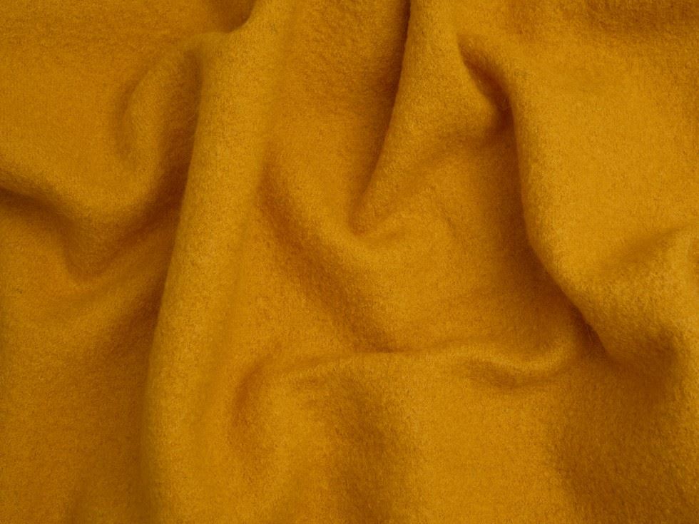 Minerva Core Range Gold 100% Pure Boiled Wool Coating Fabric for Dressmaking, 140cm / 55" Wide - per metre