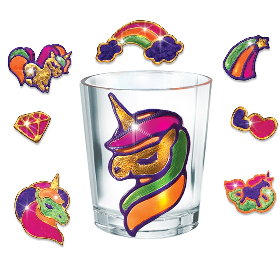 image 1 of Small World Toys Peel And Place Unicorn Gel Stickers