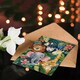image 4 of Cute Happy Jungle Animals Watercolour Painting Birthday Card