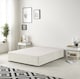 image 2 of Astoria Divan Bed Base with 30 Inch Diamonte Button Headboard Plush Velvet | Cream | Ivory | Single