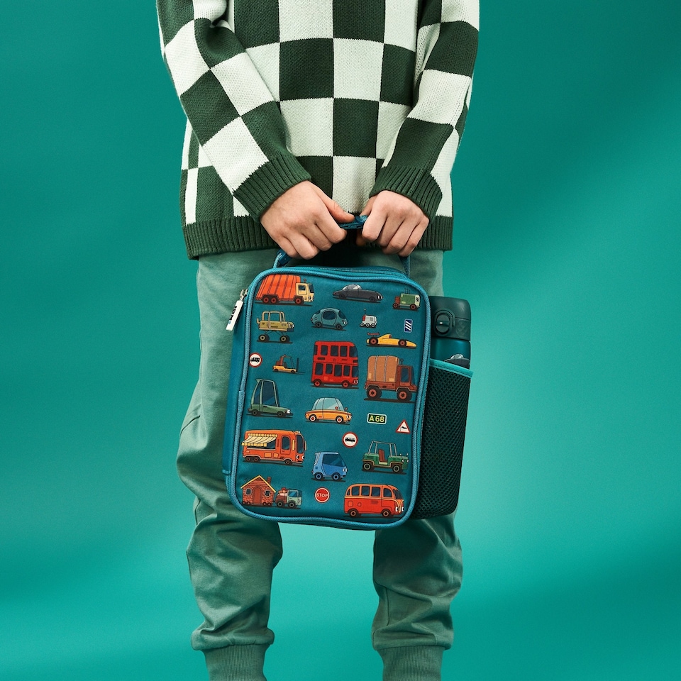 image 1 of Lunch Bag, Insulated, Medium | Blue | Automobiles