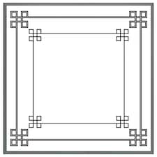 Roman style ornamental frame (Picture Frame) Grey | XS