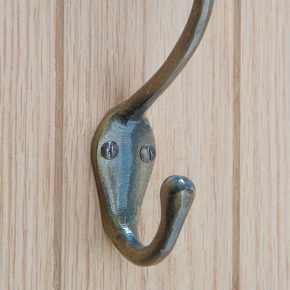 image 1 of Hammer & Tongs Narrow Hat & Coat Hook - W30mm x H140mm - Black